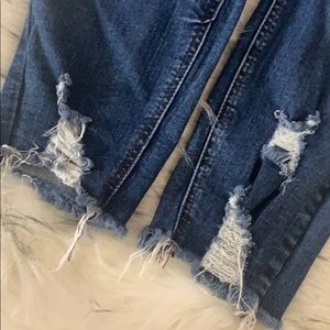 distressed jeans